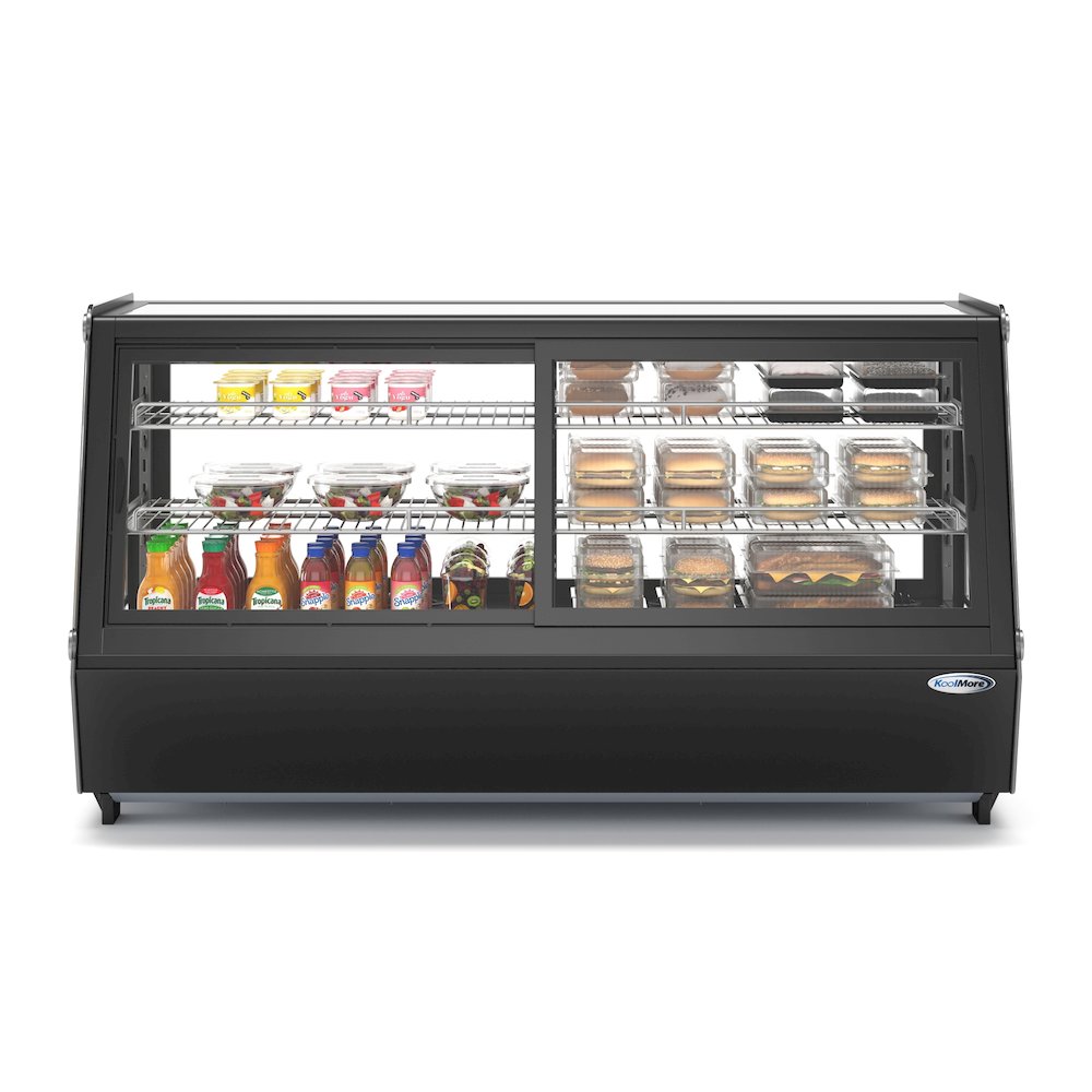 48 in. Self-Service Countertop Display Refrigerator in Black. Picture 3