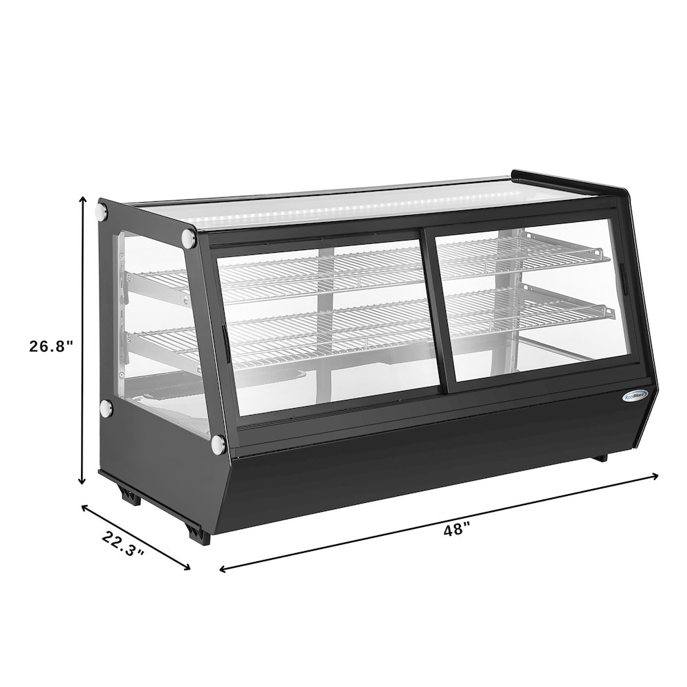 48 in. Self-Service Countertop Display Refrigerator in Black. Picture 5