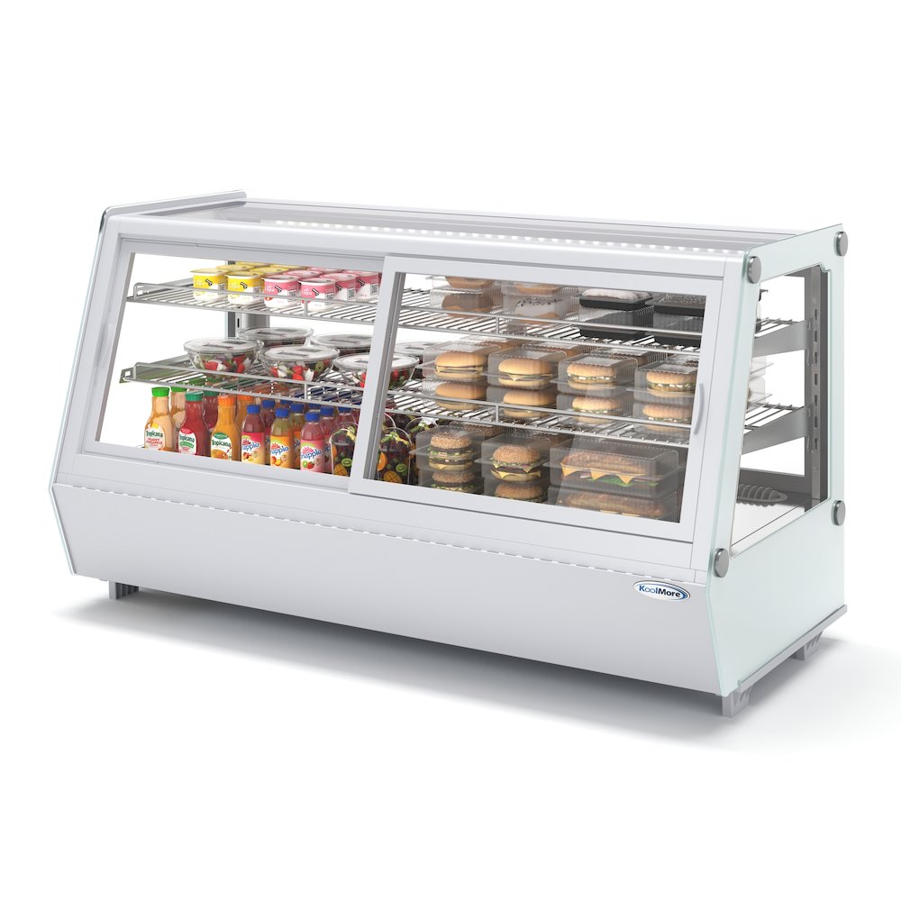 48 in. Self-Service Countertop Display Refrigerator in White. Picture 1