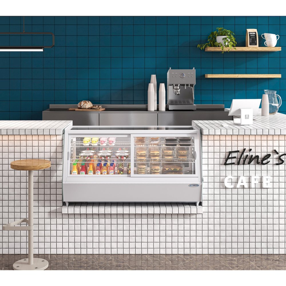 48 in. Self-Service Countertop Display Refrigerator in White. Picture 6