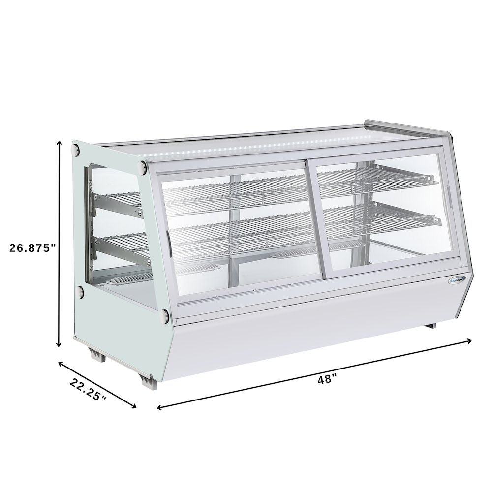 48 in. Self-Service Countertop Display Refrigerator in White. Picture 5