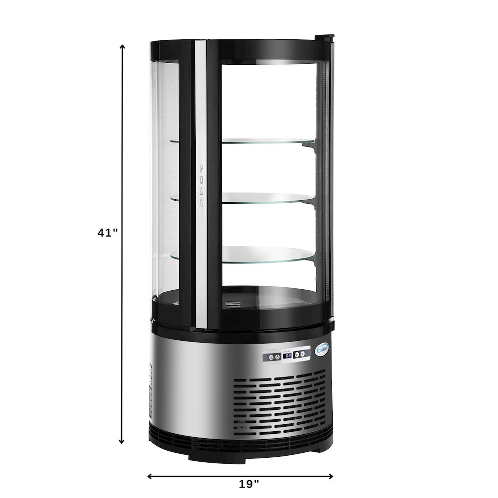 19 in. Circular Refrigerated Countertop Bakery Display Case. Picture 7