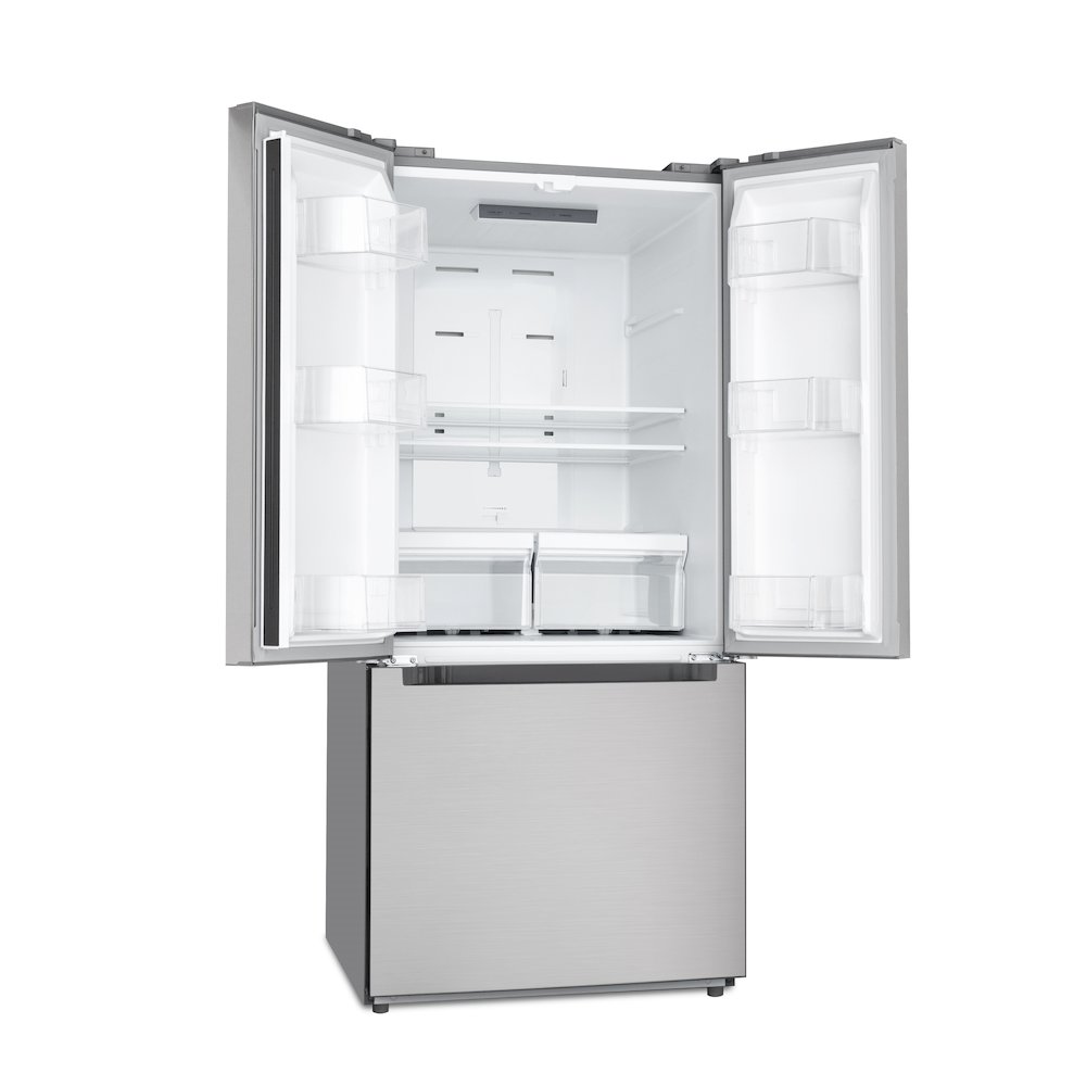 18.5 cu. ft. Stainless-Steel French Door Refrigerator in Silver. Picture 5