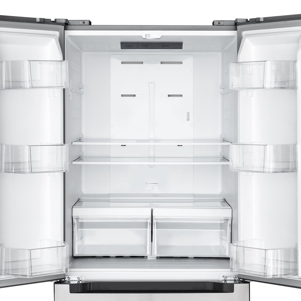 18.5 cu. ft. Stainless-Steel French Door Refrigerator in Silver. Picture 8
