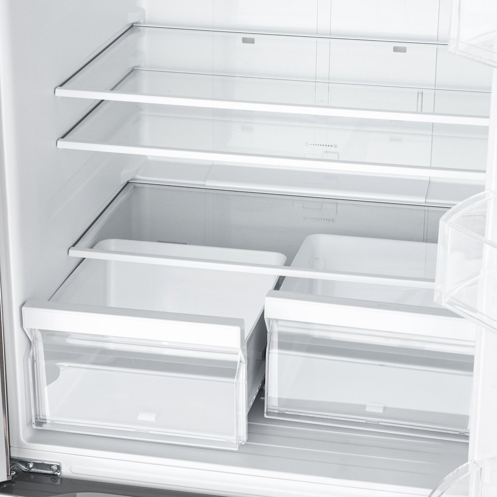18.5 cu. ft. Stainless-Steel French Door Refrigerator in Silver. Picture 9