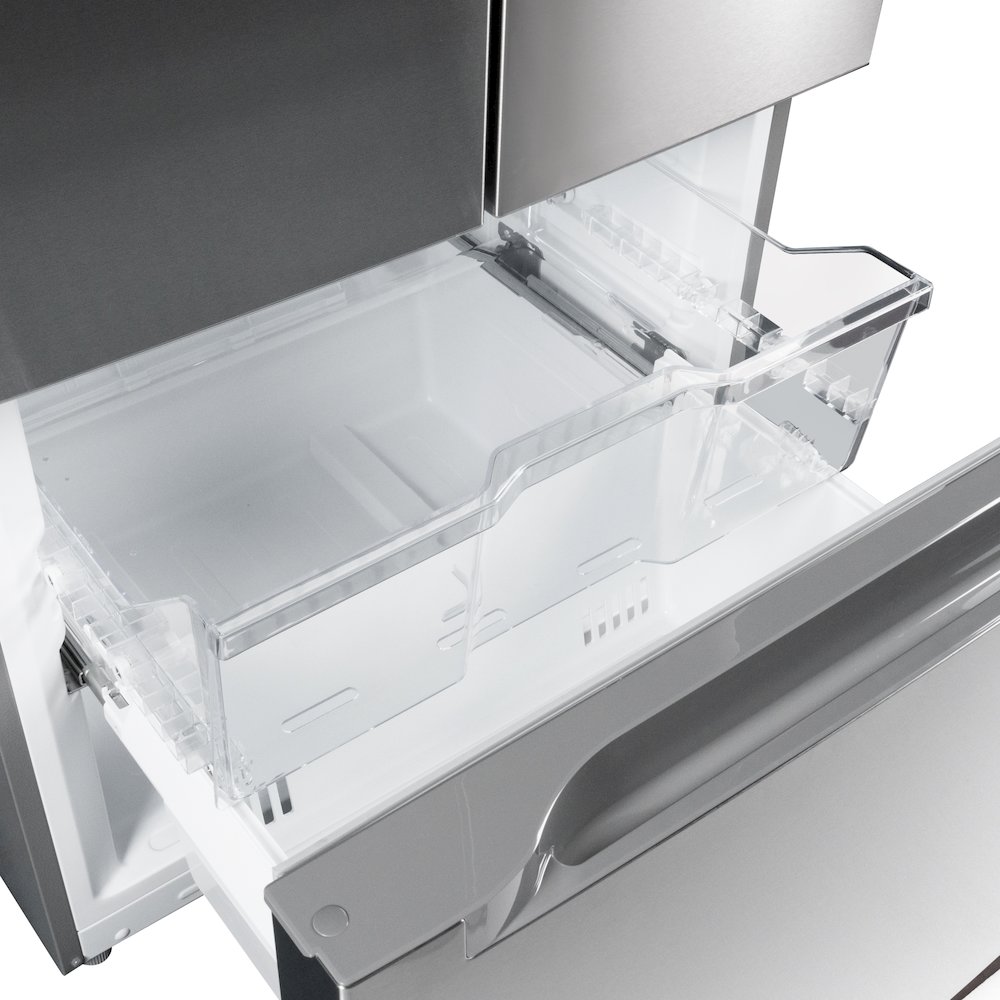 18.5 cu. ft. Stainless-Steel French Door Refrigerator in Silver. Picture 10