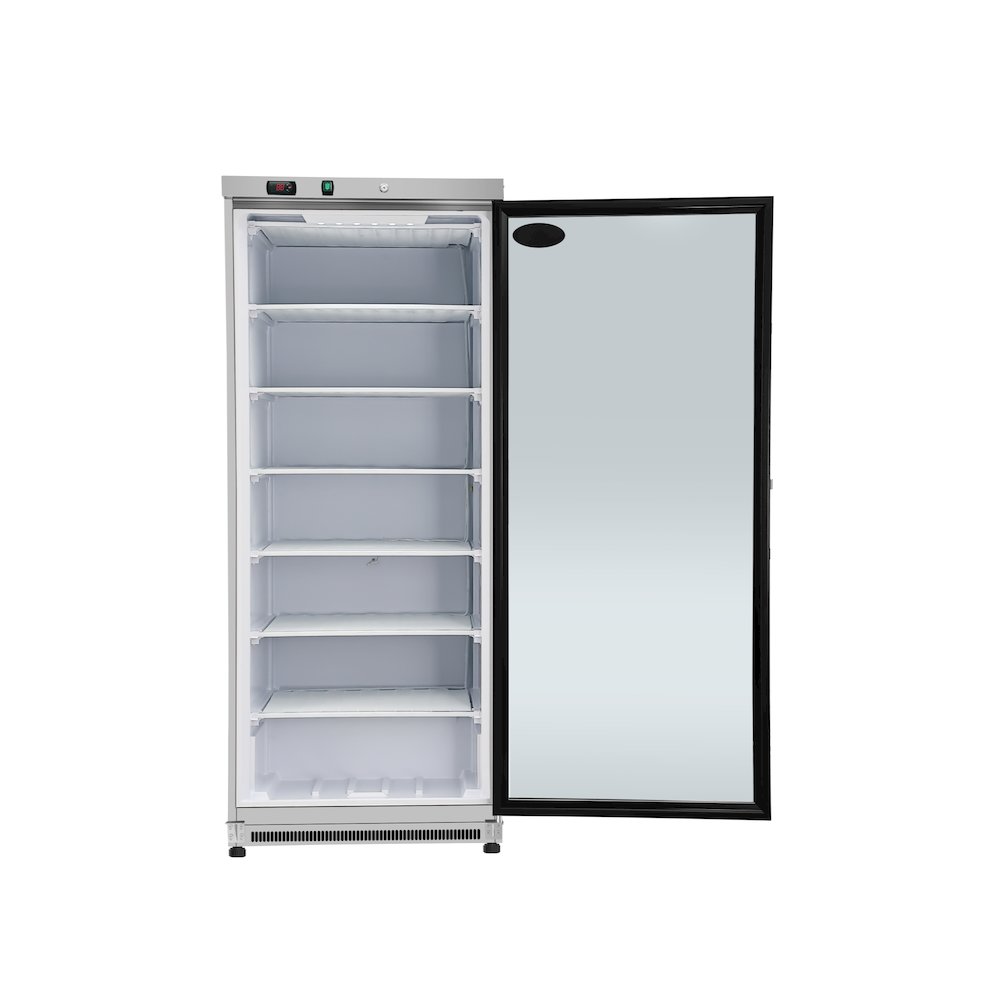 21 Cu. Ft. Freezer with Glass Door in Stainless Steel - Manual Defrost. Picture 4