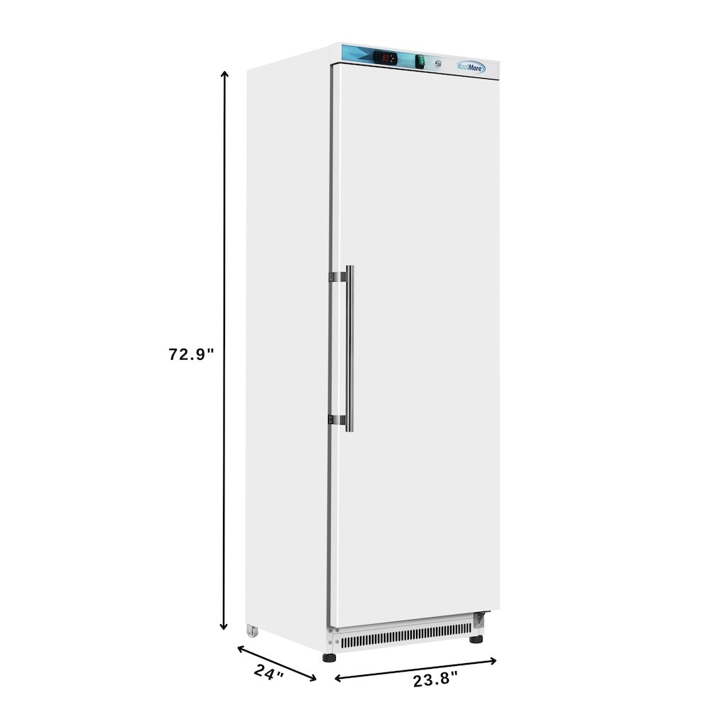 12 Cu. ft. Commercial Reach in Refrigerator in White - Manual Defrost. Picture 6