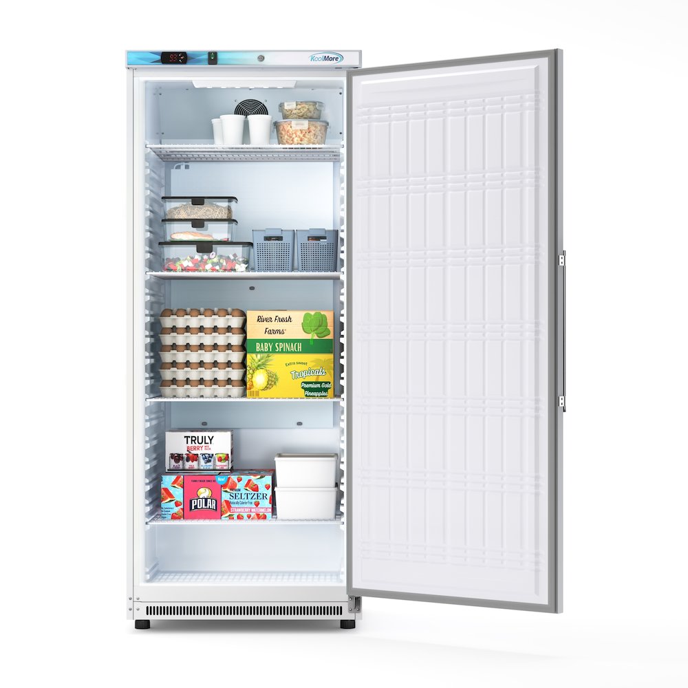 20 Cu. Ft. Commercial Reach-in Refrigerator in White with Manual Defrost. Picture 3