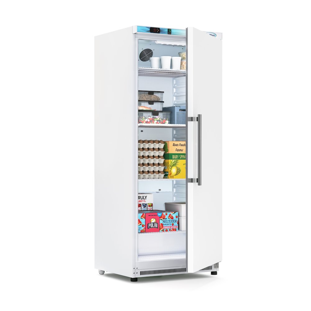 20 Cu. Ft. Commercial Reach-in Refrigerator in White with Manual Defrost. Picture 1