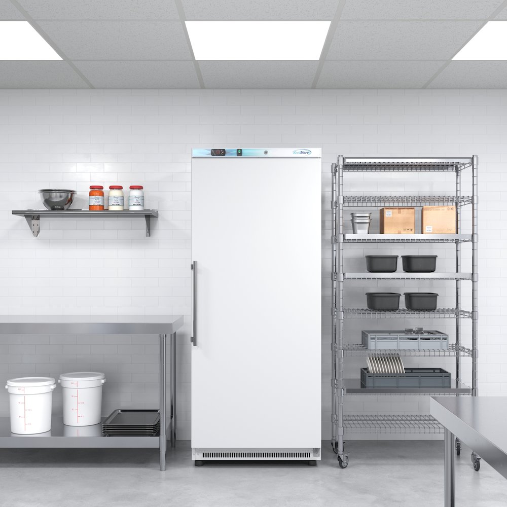20 Cu. Ft. Commercial Reach-in Refrigerator in White with Manual Defrost. Picture 11