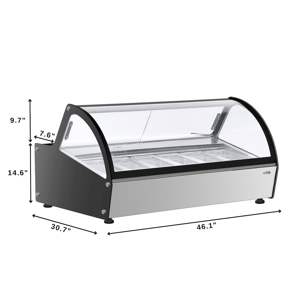46 in. Countertop Gelato Display Case. Picture 6