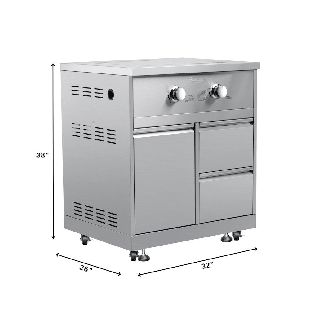 32 in. Outdoor Kitchen Liquid Propane Side Burner. Picture 2