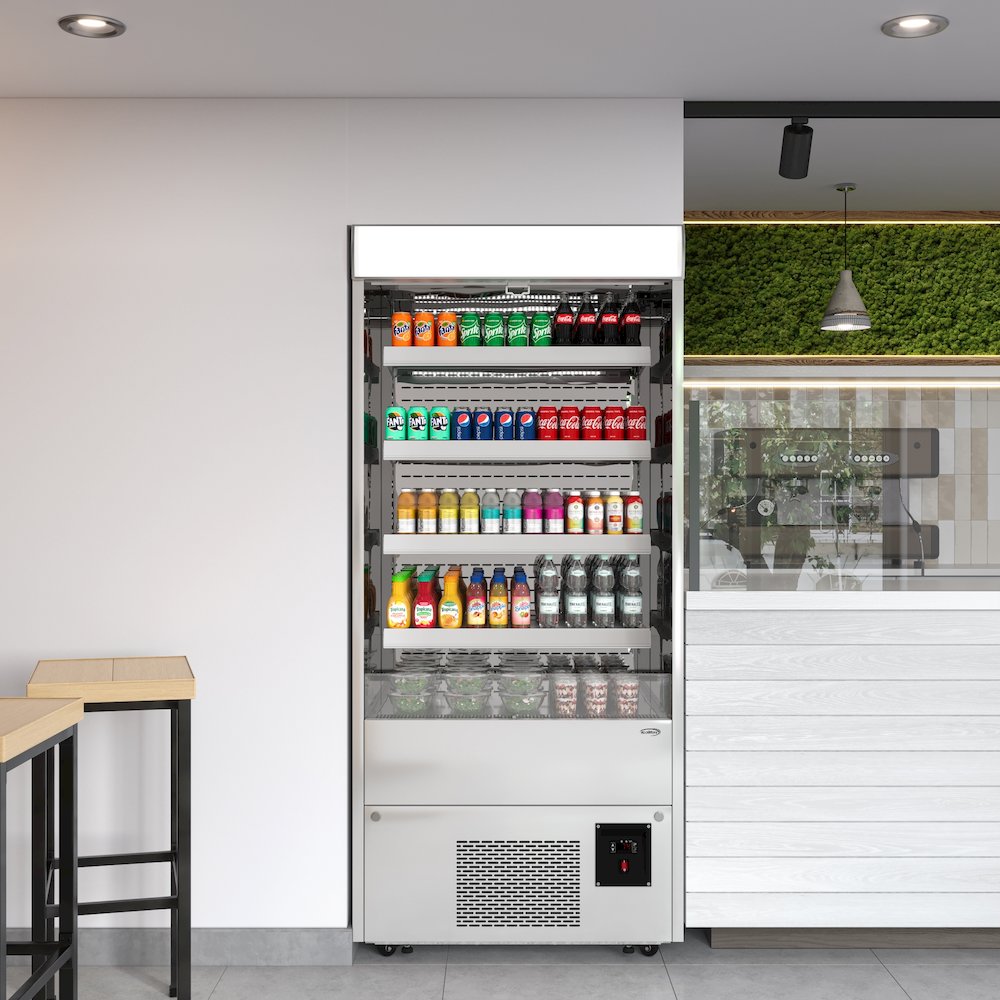 35.5 in. Open-Air Merchandiser Grab and Go Refrigerator, 18 cu. ft.. Picture 5