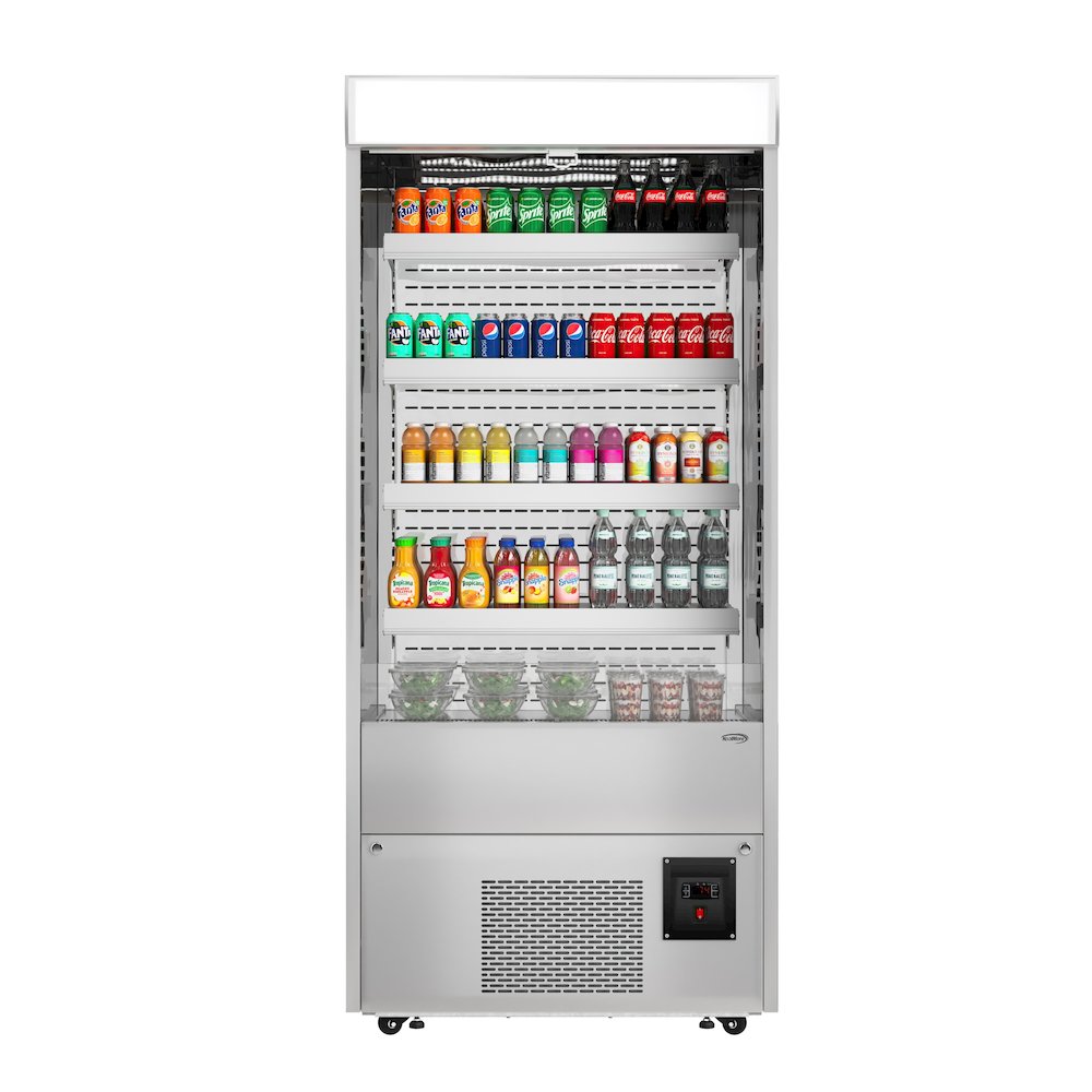 35.5 in. Open-Air Merchandiser Grab and Go Refrigerator, 18 cu. ft.. Picture 3