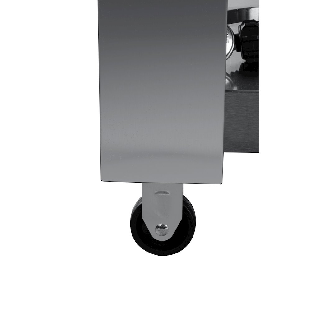 32 in. Outdoor Gas and Wood Fired Pizza Oven in Stainless-Steel. Picture 10