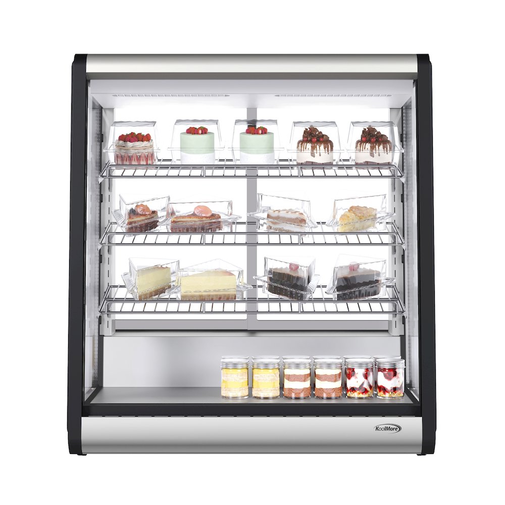 31 in. 4-Tier Commercial Countertop Display Refrigerator in Stainless-Steel. Picture 3