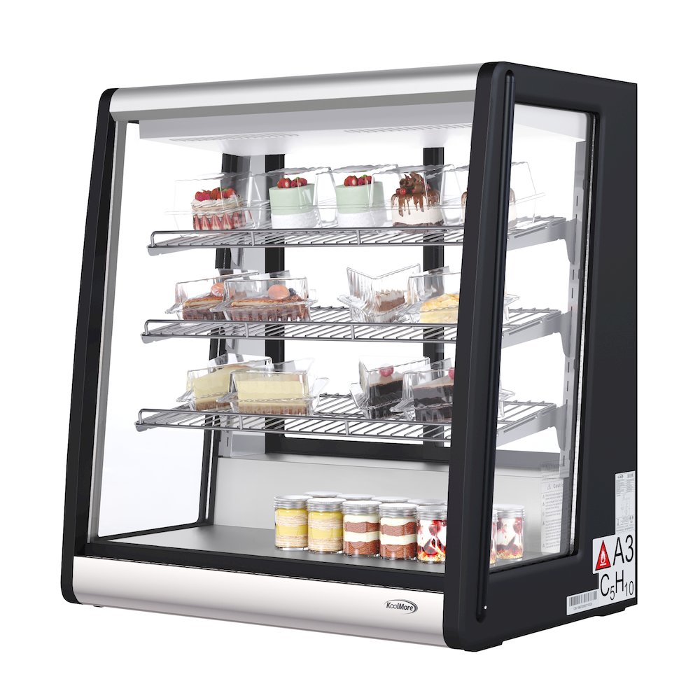 31 in. 4-Tier Commercial Countertop Display Refrigerator in Stainless-Steel. Picture 1