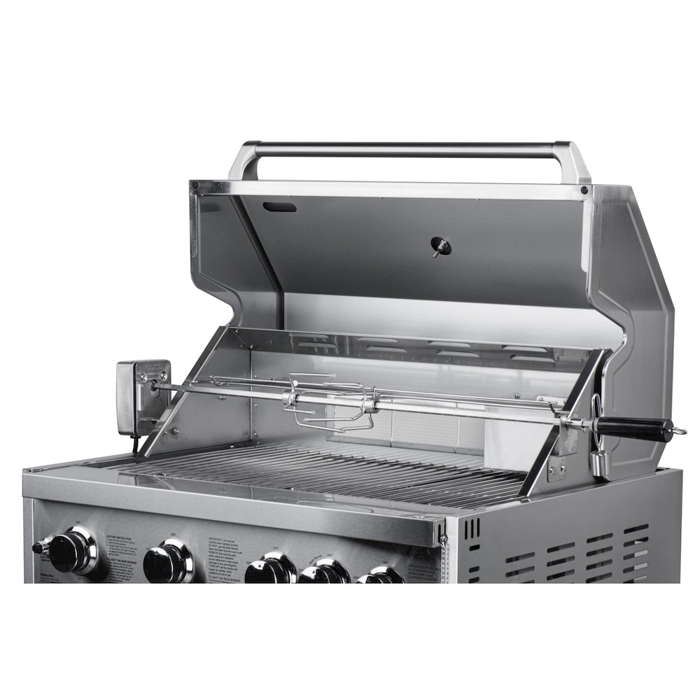30 in. Built-in Liquid Propane BBQ Grill for Outdoor Kitchen in Stainless-Steel. Picture 4
