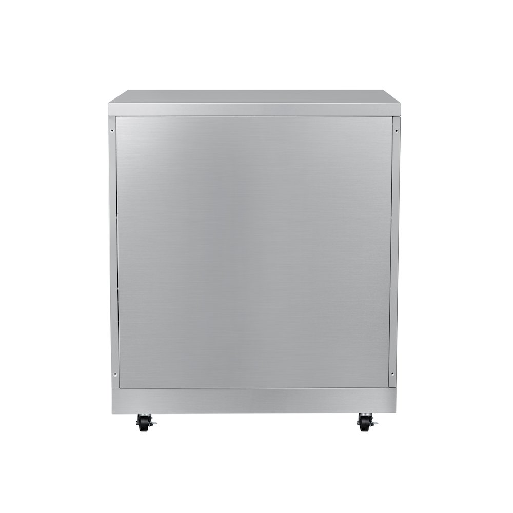 32 in. Stainless-Steel Outdoor Kitchen Cabinet with Three Drawers. Picture 7