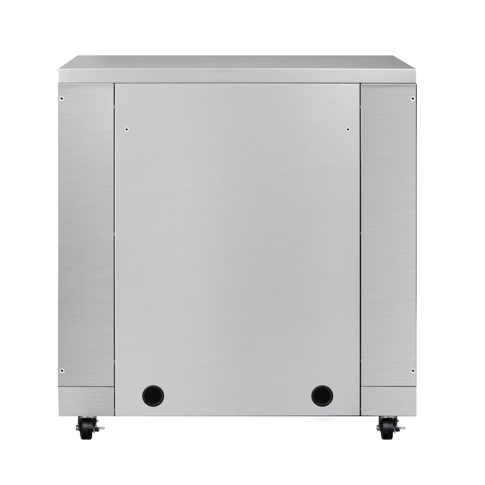 32 in. Outdoor Cabinet Kitchen for Refrigerator in Stainless-Steel. Picture 1