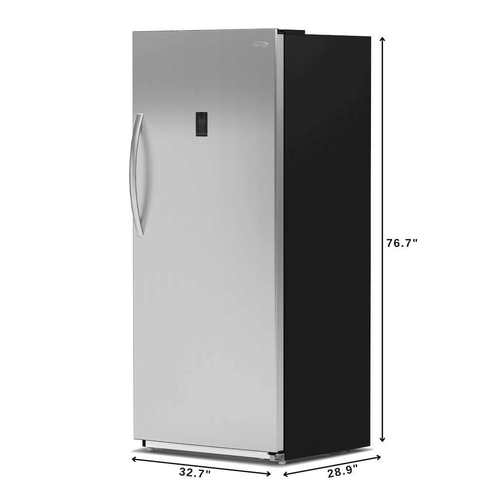 21 cu. ft. Upright Convertible Refrigerator/Freezer in Silver. Picture 5