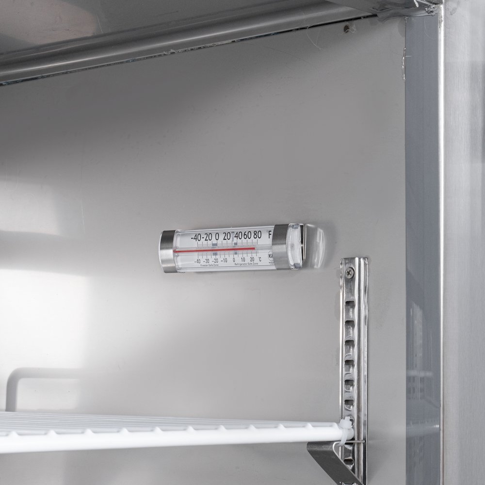 60 in. Two-Door Undercounter Freezer in Stainless Steel with Casters, ETL Listed. Picture 9