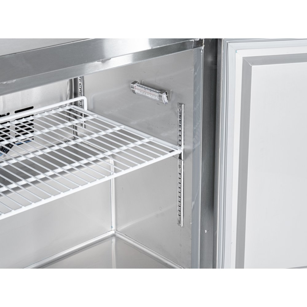 27 in. One-Door Undercounter Freezer in Stainless Steel with Casters, ETL Listed. Picture 7