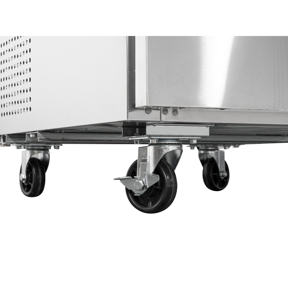 27 in. One-Door Undercounter Freezer in Stainless Steel with Casters, ETL Listed. Picture 10