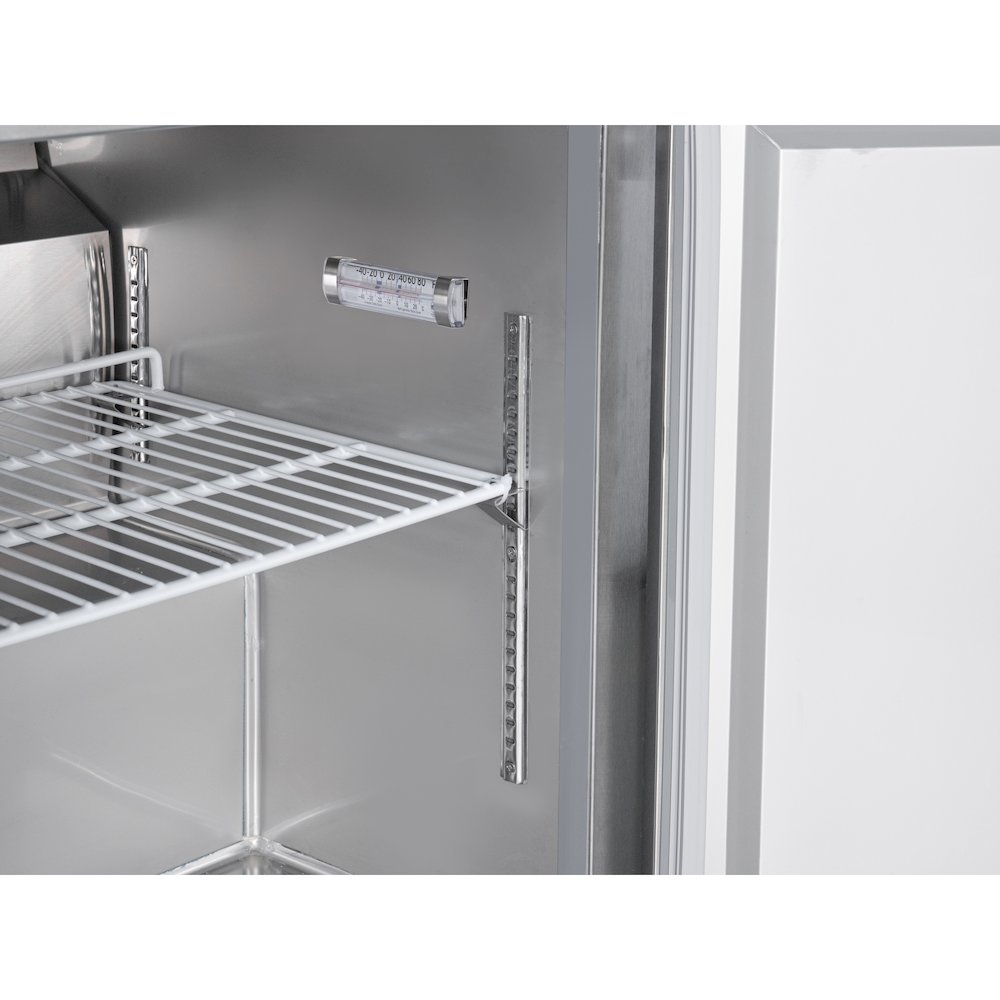 48 in. Two-Door Undercounter Freezer in Stainless Steel with Casters, ETL Listed. Picture 12