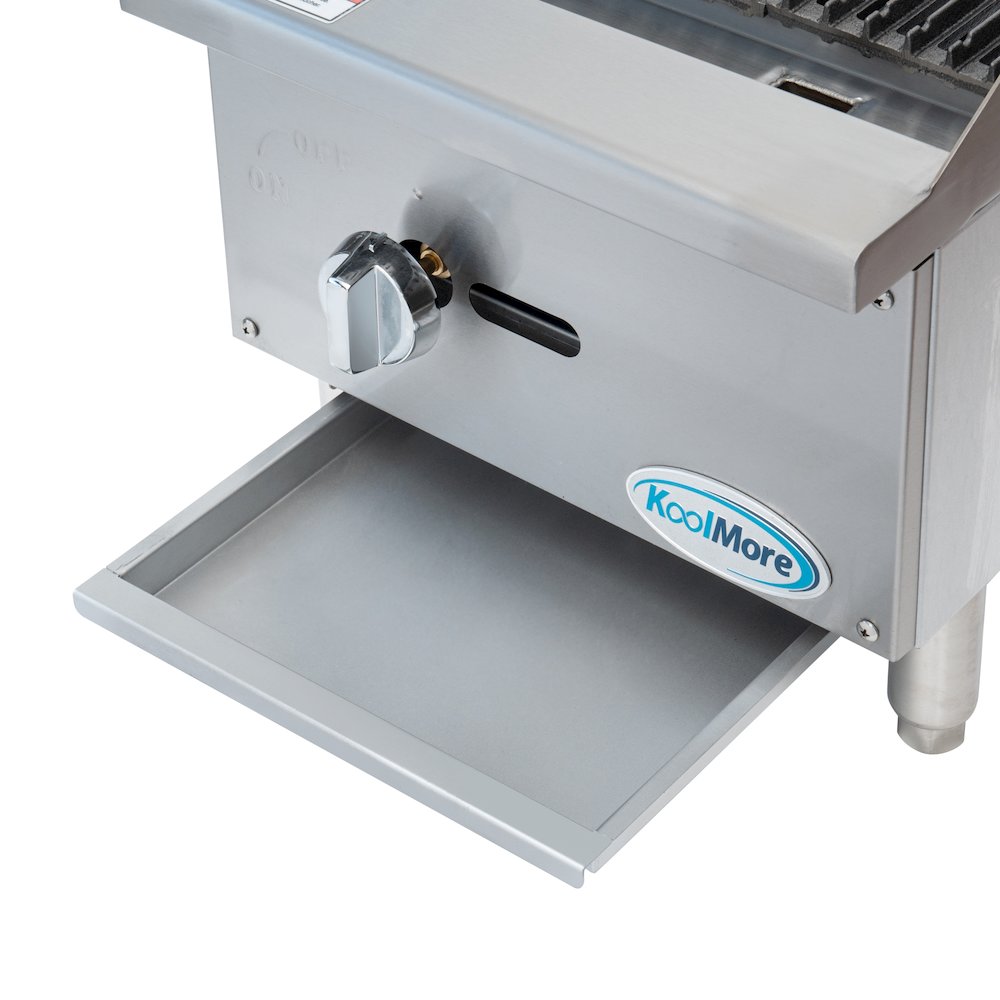 16 in. 1-Burner Natural Gas Charbroiler with 30,000 BTU in Stainless-Steel. Picture 6