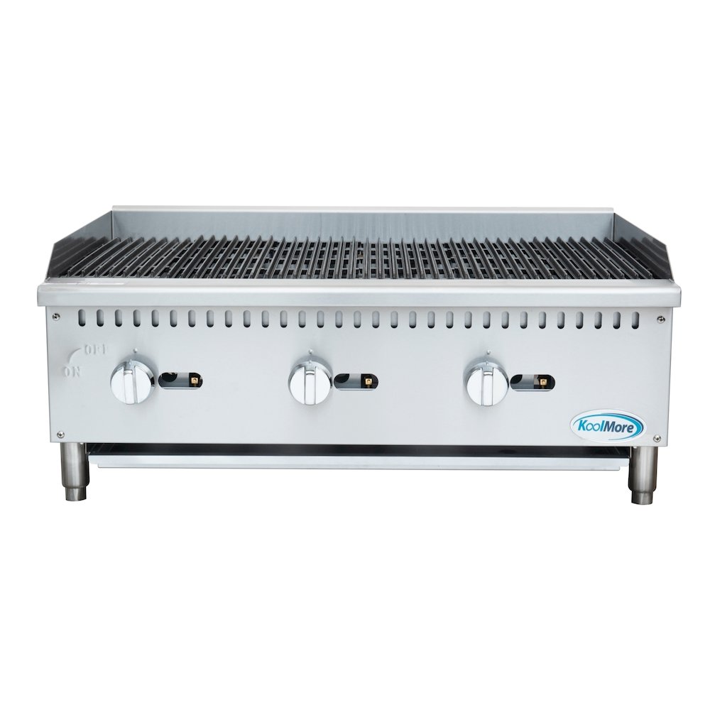 36 in. 3-Burner Natural Gas Charbroiler with 90,000 BTU in Stainless-Steel. Picture 9