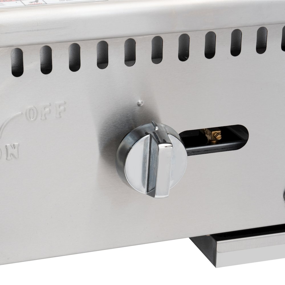 18 in. Natural Gas 1-Burner Griddle with 30,000 BTU in Stainless-Steel. Picture 8