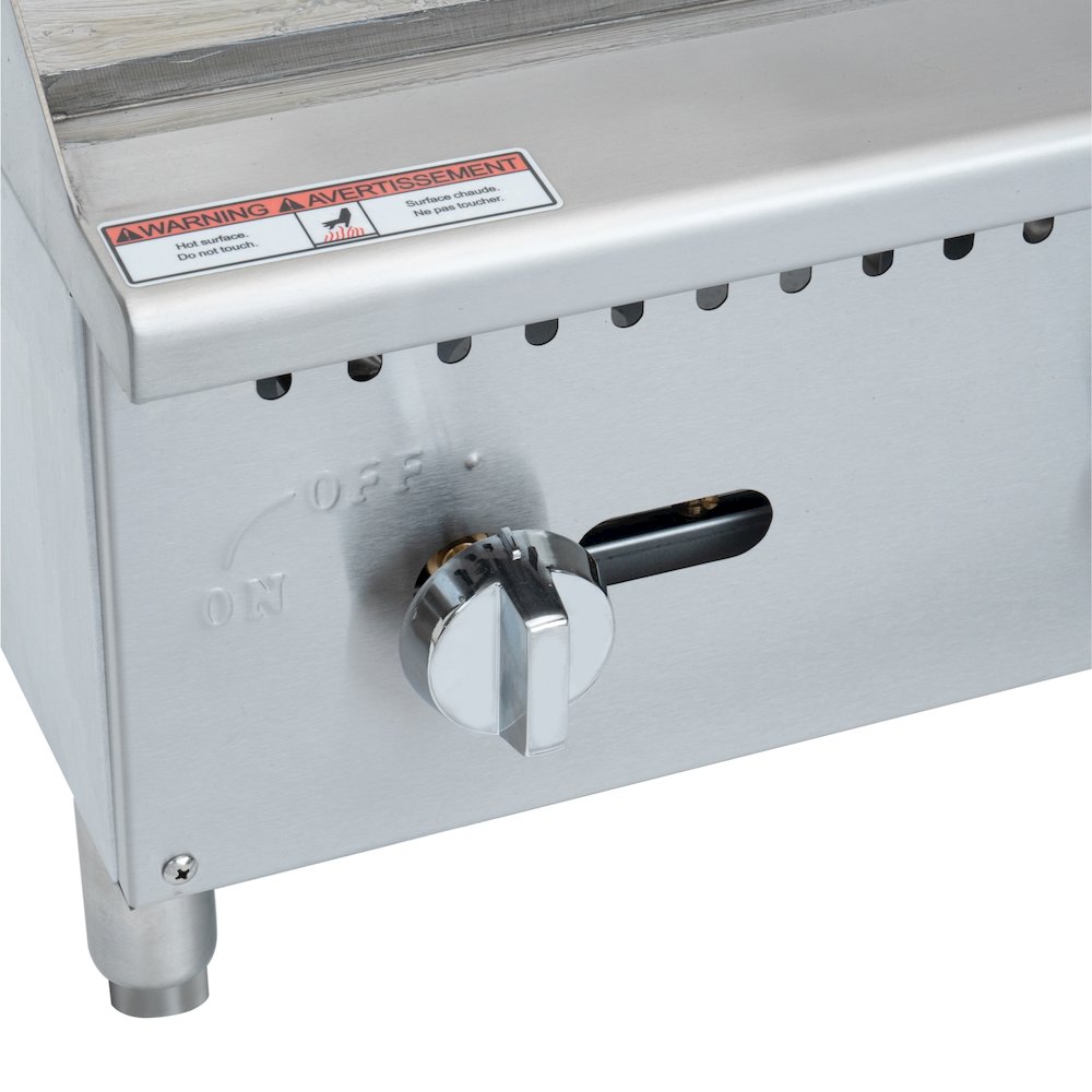 24 in. Natural Gas 2-Burner Griddle with 60,000 BTU in Stainless-Steel. Picture 6