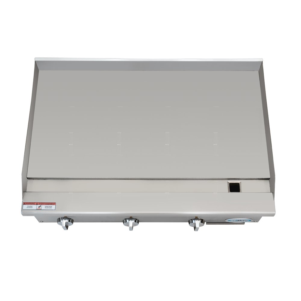 36 in. Natural Gas 3-Burner Griddle with 90,000 BTU in Stainless-Steel. Picture 6