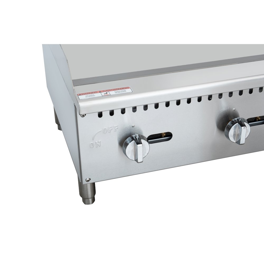 36 in. Natural Gas 3-Burner Griddle with 90,000 BTU in Stainless-Steel. Picture 7