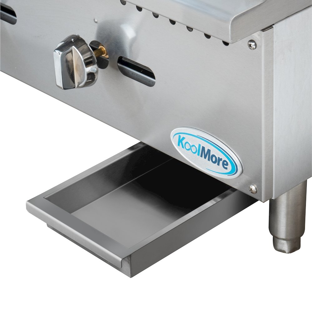 36 in. Natural Gas 3-Burner Griddle with 90,000 BTU in Stainless-Steel. Picture 8