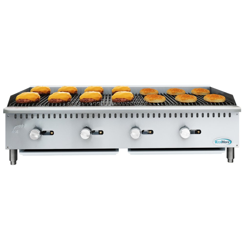 48 in. 4-Burner Natural Gas Charbroiler with 120,000 BTU in Stainless-Steel ). Picture 3