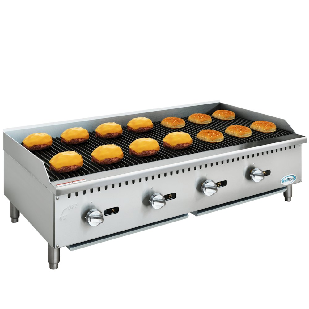 48 in. 4-Burner Natural Gas Charbroiler with 120,000 BTU in Stainless-Steel ). Picture 2