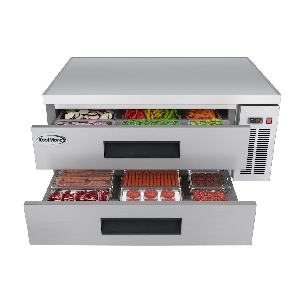 48 in. Chef Base Refrigerator Storage Cabinet for Cold Foods, Fresh Ingredients. Picture 1