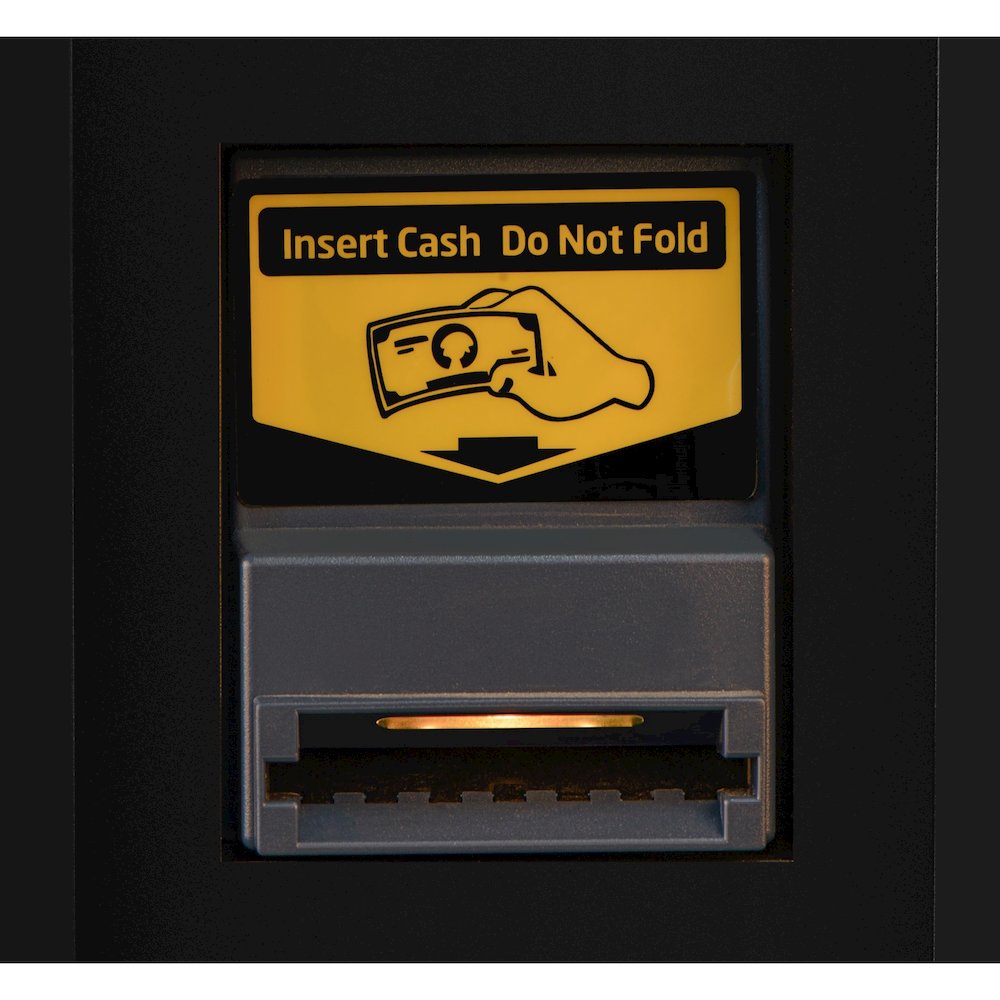 Refrigerated Vending Machine with 36 Slots and Bill acceptor in Black. Picture 7