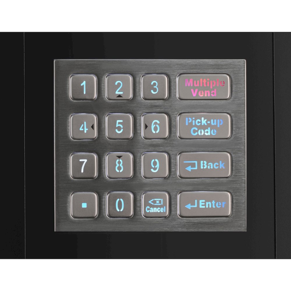 Refrigerated Vending Machine with 36 Slots and Bill acceptor in Black. Picture 8