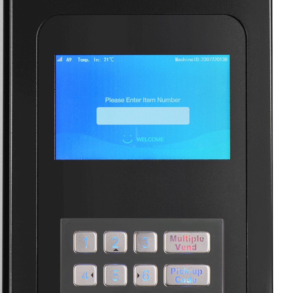 Refrigerated Vending Machine with 60 Slots and Bill Acceptor in Black. Picture 7