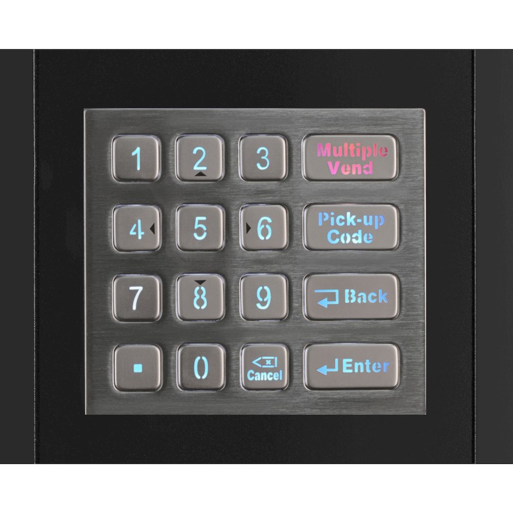 Refrigerated Vending Machine with 60 Slots and Bill Acceptor in Black. Picture 8