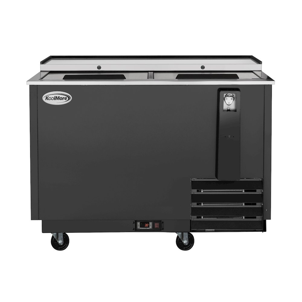 50 in. Bottle Cooler in Black with Built-In Opener, ETL Listed, 14 cu. ft.. Picture 3