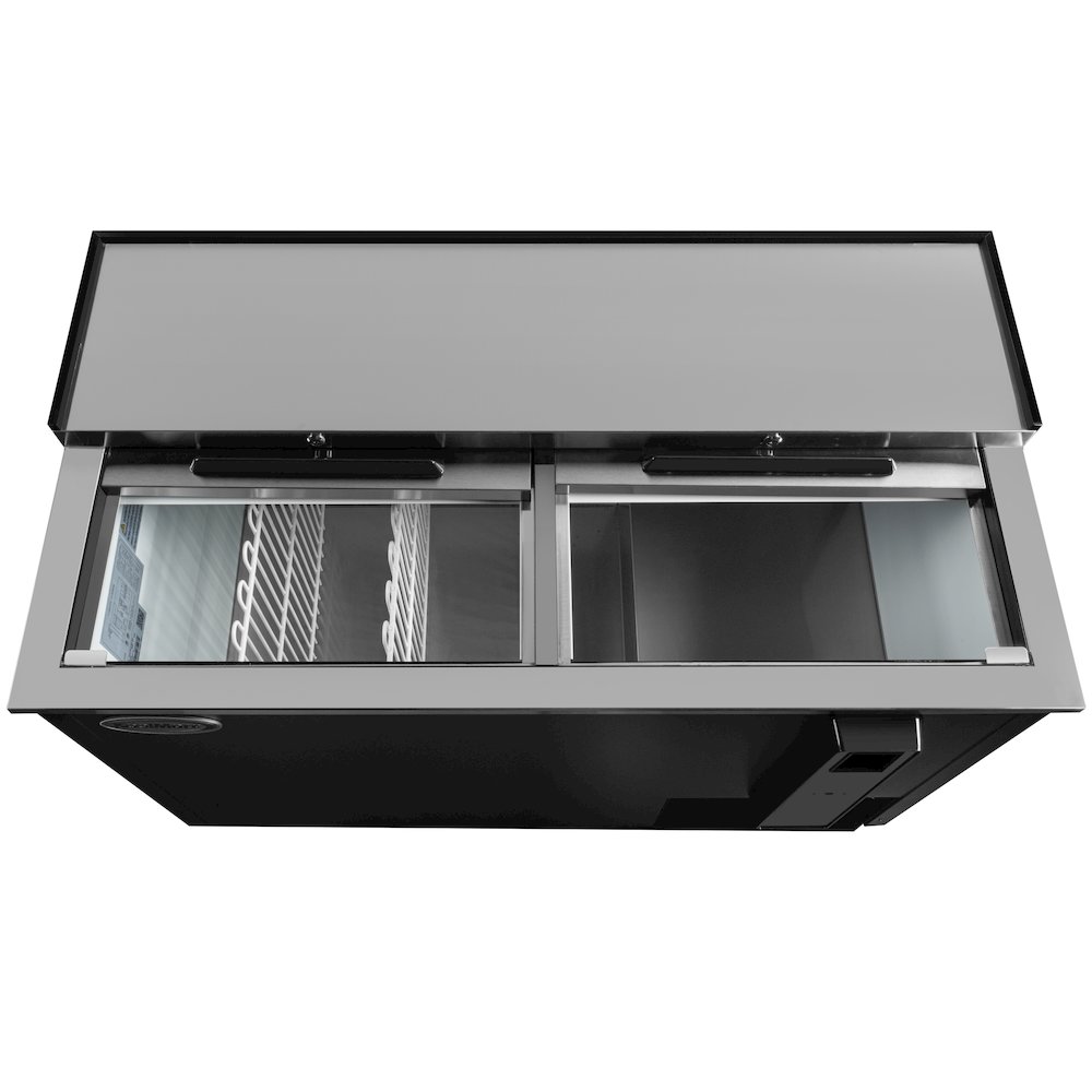 50 in. Bottle Cooler in Black with Built-In Opener, ETL Listed, 14 cu. ft.. Picture 8