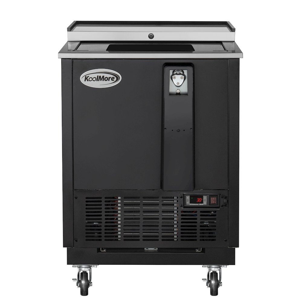 25 in. Bottle Cooler in Black with Built-In Opener, ETL Listed, 5 cu. ft.. Picture 3