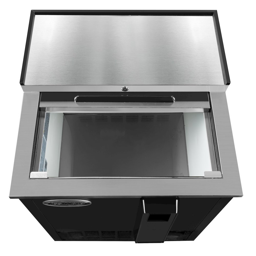 25 in. Bottle Cooler in Black with Built-In Opener, ETL Listed, 5 cu. ft.. Picture 9