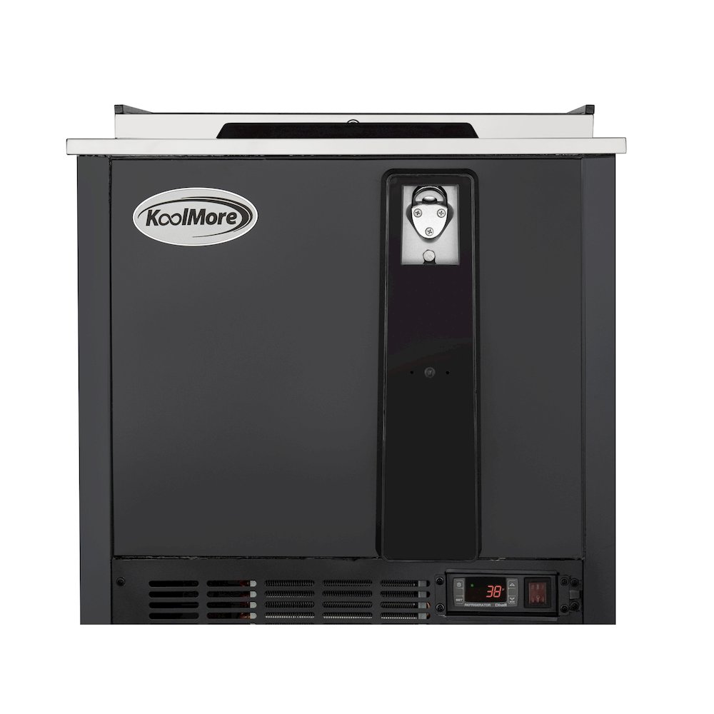 25 in. Bottle Cooler in Black with Built-In Opener, ETL Listed, 5 cu. ft.. Picture 11