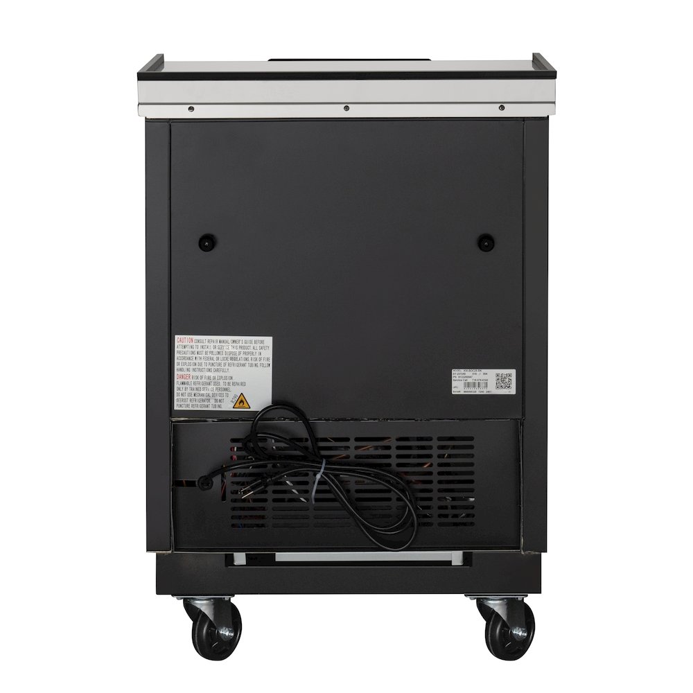25 in. Bottle Cooler in Black with Built-In Opener, ETL Listed, 5 cu. ft.. Picture 13